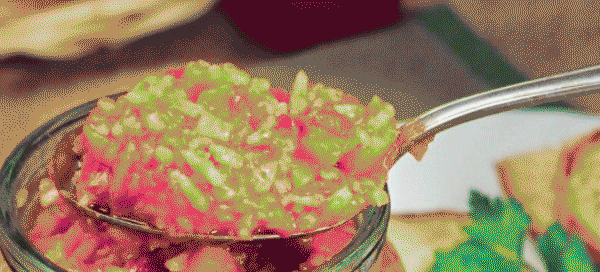 Зимний салат с рисом и болгарским перцем