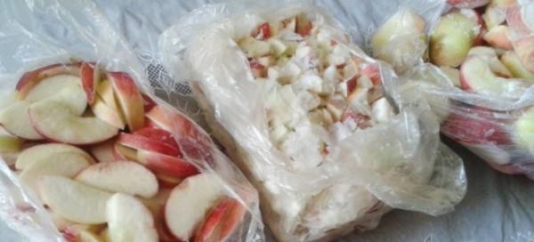 как заморозить яблоки на зиму